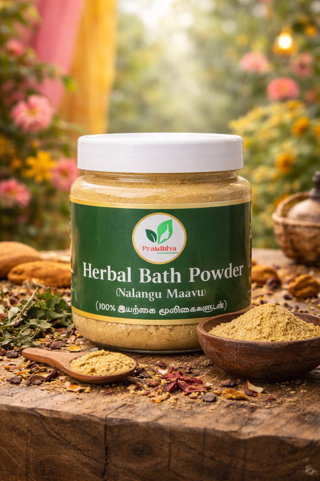 Top angle view of 100% Herbal Nalangu Maavu 200g